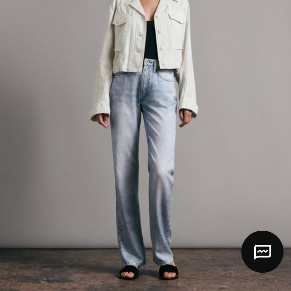 Alex Liquid Miramar High Rise Straight Jeans Rag & Bone 25